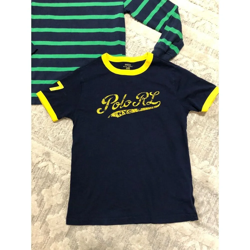 Authentic Polo Ralph Lauren Kids 7 Used Shirt Bundle